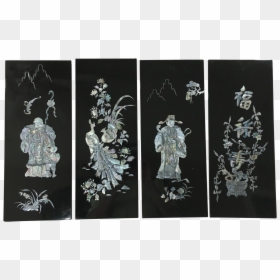 Antique Japanese Wall Art, HD Png Download - japanese tree png