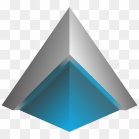 3d Triangle Logo Png, Transparent Png - blue diamonds png