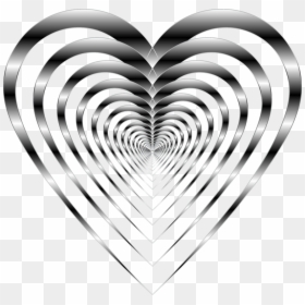 Heart, HD Png Download - black and white heart png