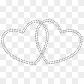 Diamond Hearts Png, Transparent Png - black and white heart png