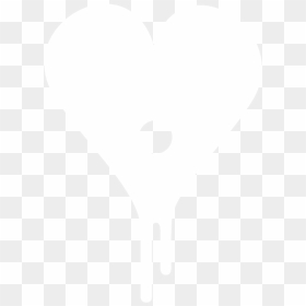 My Heart Is Black And Bleeding, HD Png Download - black and white heart png