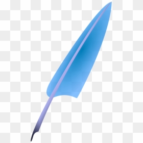 Quill, HD Png Download - blue feather png