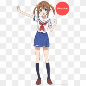 Misaki Akeno, HD Png Download - anime school girl png