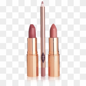Charlotte Tilbury Pretty Pink Lipstick Duo, HD Png Download - pink lipstick png