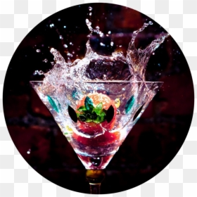 Drinks Wallpaper Iphone, HD Png Download - martini splash png