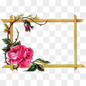 Frame Border Design Flower, HD Png Download - decorations png