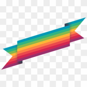 Ribbon Rainbow, HD Png Download - decorative banner png