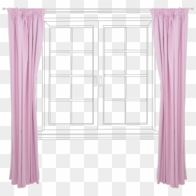 Window, HD Png Download - window curtains png