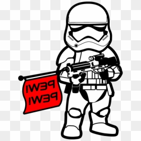 First Order Stormtrooper Pew Pew, HD Png Download - first order stormtrooper png
