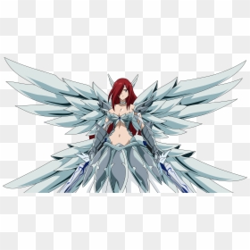 Erza Fairy Tail Png, Transparent Png - fairy wing png