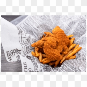 Fish And Chips, HD Png Download - fried shrimp png