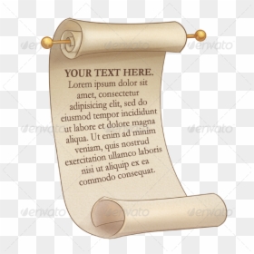 Old Fashioned Letter Cartoon, HD Png Download - scroll paper png