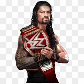 Roman Reigns With Universal Championship, HD Png Download - paige wwe png