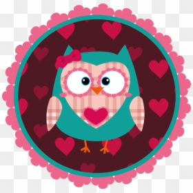 Owl Cartoon Pink, HD Png Download - pink owl png