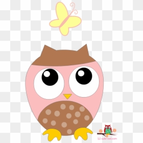 Owl Stickers Transparent, HD Png Download - pink owl png