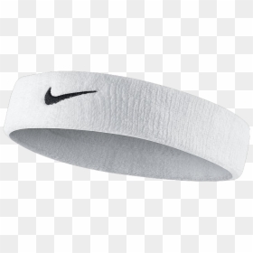 White And Black Nike Headband, HD Png Download - white nike swoosh png