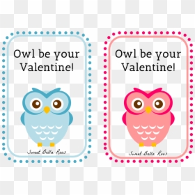 Bear Valentine Card Printable, HD Png Download - pink owl png