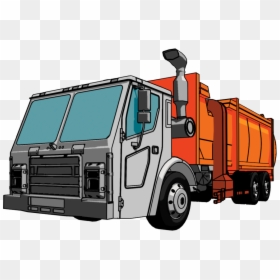 Garbage Trucks Transparent, HD Png Download - garbage truck png