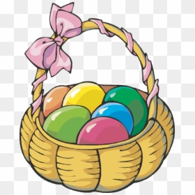 Easter Egg Basket Clipart, HD Png Download - easter egg basket png
