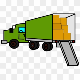 Moving Truck Clipart Png, Transparent Png - garbage truck png