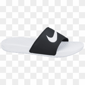 Slipper, HD Png Download - white nike swoosh png