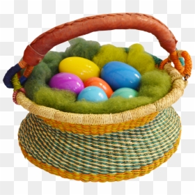 Storage Basket, HD Png Download - easter egg basket png