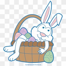 Clipart Photo Of Easter Basket, HD Png Download - easter egg basket png
