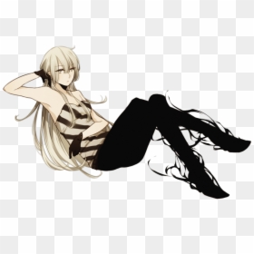 Fullmetal Alchemist Female Oc, HD Png Download - anime girl sitting png