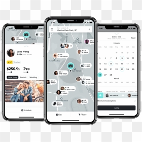 Photography App - Iphone, HD Png Download - iphone wireframe png