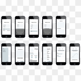 6 - Wireframe - Iphone, HD Png Download - iphone wireframe png