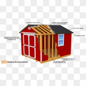 Shed Cut Away Usc - Shed, HD Png Download - 2x4 png