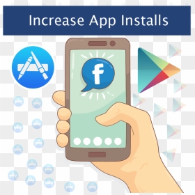 Facebook App Install Ads - Social Media Apps, HD Png Download - facebook app png