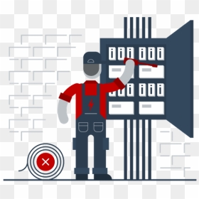 Home Wiring Clipart, HD Png Download - electrician png