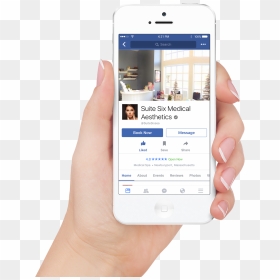 Drive Bookings With Our Exclusive Facebook Integration - Hand Mobile Facebook Png, Transparent Png - facebook app png