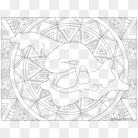 #089 Muk Pokemon Coloring Page - Machamp Pokemon Coloring Pages, HD Png Download - muk png