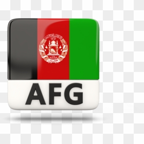 Square Icon With Iso Code - Flag Of Afghanistan, HD Png Download - square icon png