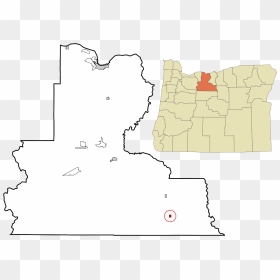 Wasco County Oregon Incorporated And Unincorporated - Rajneesh Antelope Oregon Map, HD Png Download - antelope png