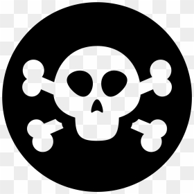 Skull Crossbones Icon - Tête De Mort Icone, HD Png Download - square icon png