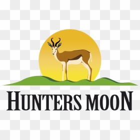 Cropped Huntersmoon Logo On White 1 - Thomson's Gazelle, HD Png Download - antelope png