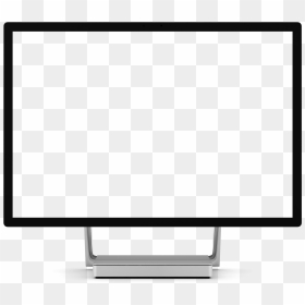 Computer Illustration Showing A Microsoft Surface Studio - Computer Screen White Background, HD Png Download - microsoft surface png