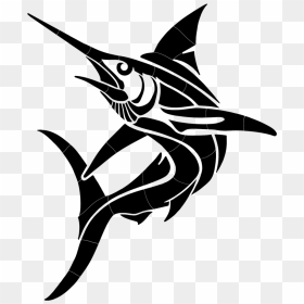 Tribal Marlin Black - Marlin Tribal, HD Png Download - marlin png