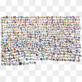 All Pokemon Sprites X , Png Download - Pokemon Sprite Sheet All 721, Transparent Png - pokemon png sprites