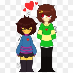 Frisk And Chara By A - Drawings Of Undertale Chara, HD Png Download - vhv