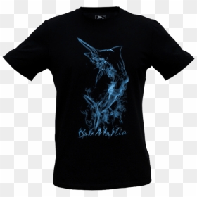 Bob Marlin Smoke Marlin T Shirt Black - Active Shirt, HD Png Download - marlin png