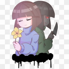Frisk And Chara By A - Drawings Of Undertale Chara, HD Png Download - chara png