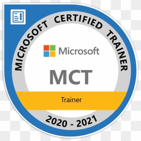 Microsoft Certified Trainer 2020-2021, HD Png Download - trainer png