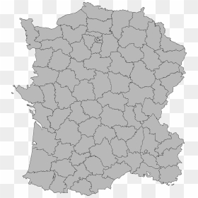 Blank Map Png - Communes Of France Map, Transparent Png - france map png