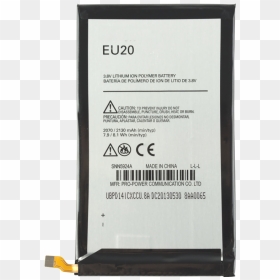 1wh Replacement Phone Battery For Motorola Droid Ultra - Sign, HD Png Download - bateria png