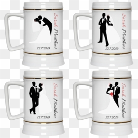 Wedding Stein Personalized Add Names & Date Choose - Beer Stein, HD Png Download - pee png