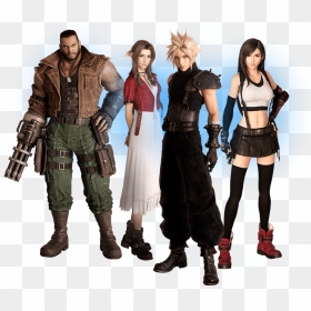 Barret Ff7 Remake, HD Png Download - aerith png